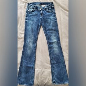 H&M acid wash boot cut jeans